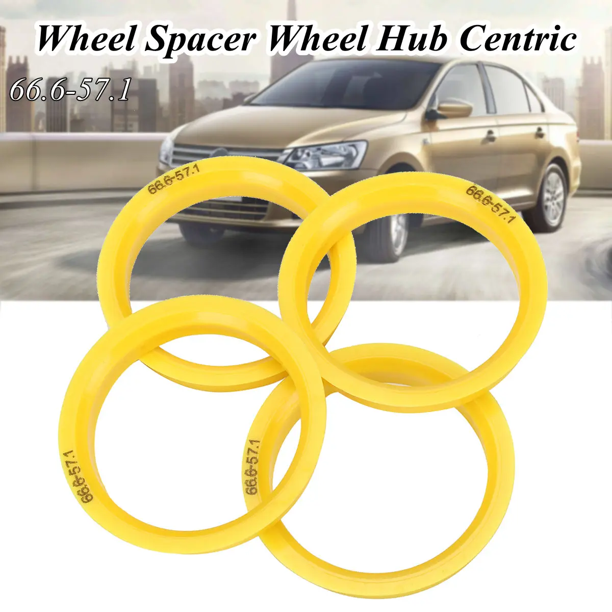 4 колесное кольцо 66 6 мм 57 1 для VW/Audi/Skoda/Seat|ring ring|hub spacerhub centric rings |