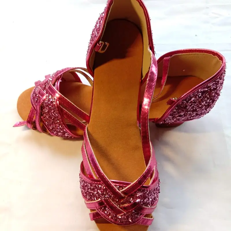 Детские туфли для латиноамериканских танцев летняя обувь девочек и взрослых с