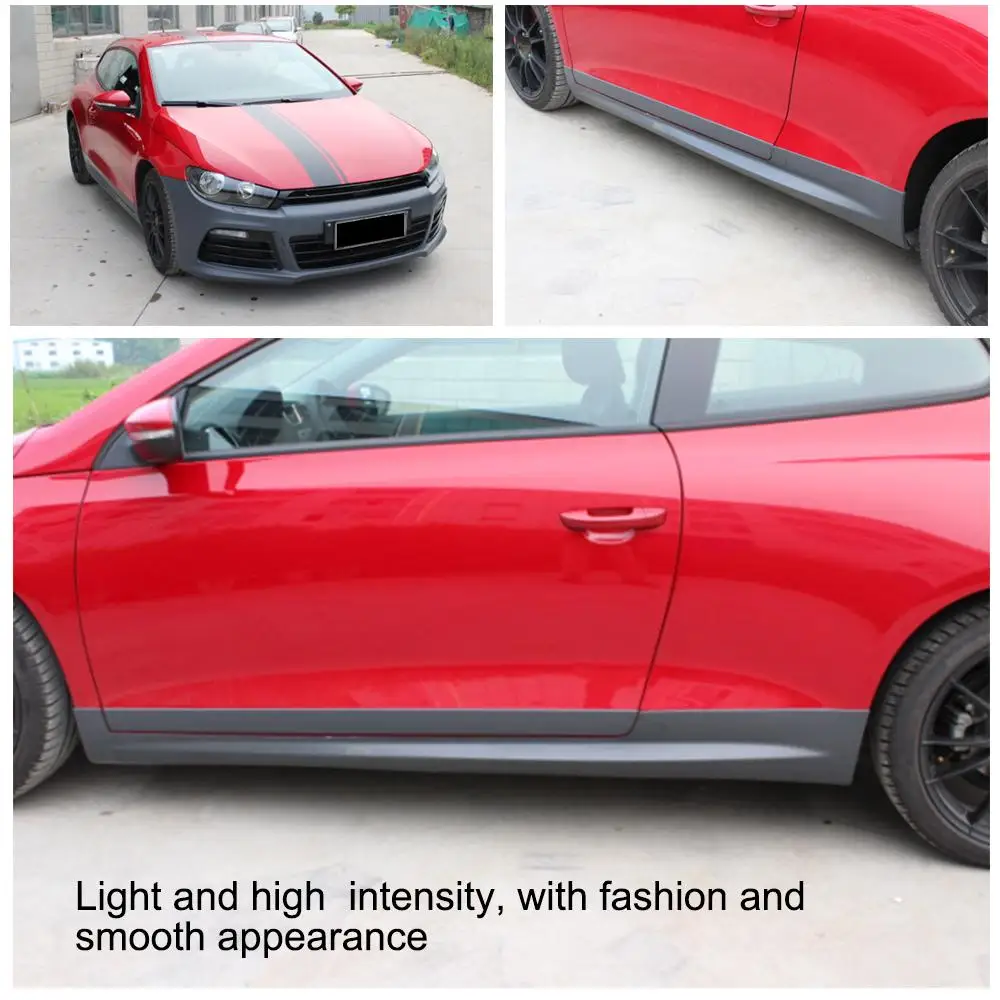 ПП Авто боковой двери бампера Удлиняющая деталь для губ Volkswagen VW Scirocco Coupe 2 дверный