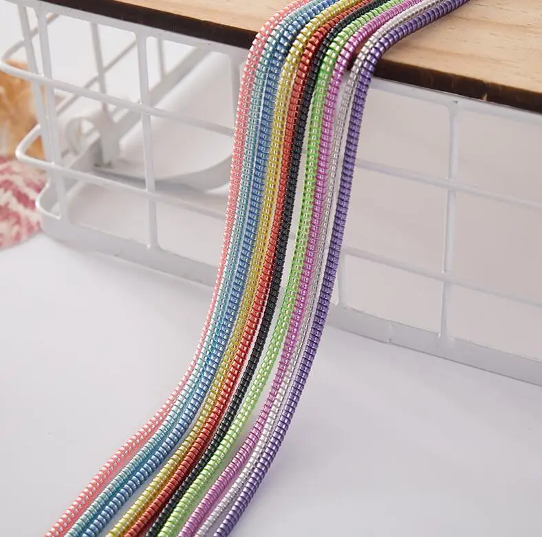 買取 無料 Dhl 1000 個 Tpu 純粋な色春保護スリーブの携帯タブレットスパイラルコード電話充電器イヤホンコード