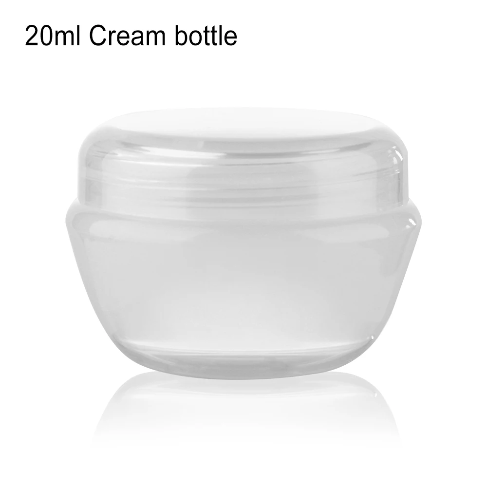 20ml Cream bottle 5-60 мл лосьон шампунь Ванна косметический крем бутылки с эмульсией пластиковые многоразовые портативные мини пустые бутылки косметический контейнер - Цвет: 20ml Cream bottle
