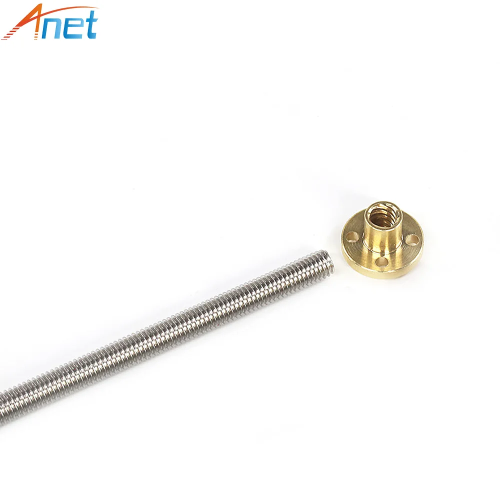 Anet Stepper Motor Screw T8 T-type Trapezoidal Guide 318mm 345mm 270mm Long 3D Printer Part | Компьютеры и офис