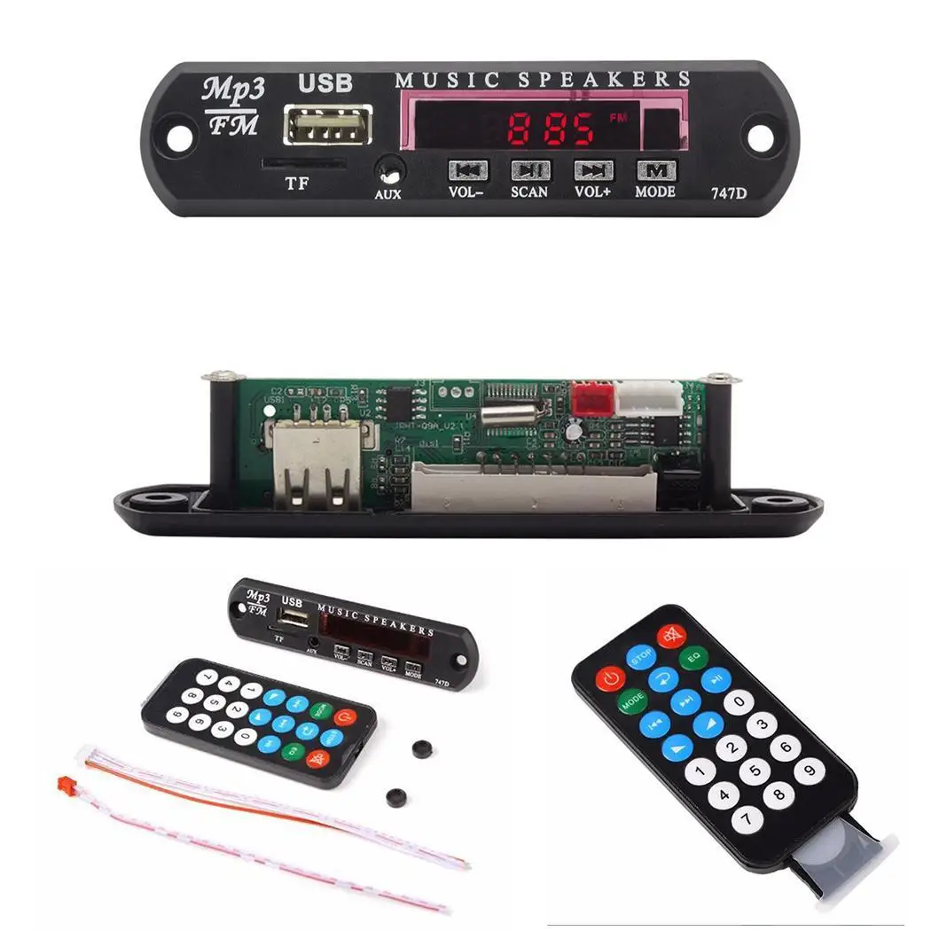 Прочный usb порт цифровой трубчатый дисплей Автомобильный Дистанционный динамик