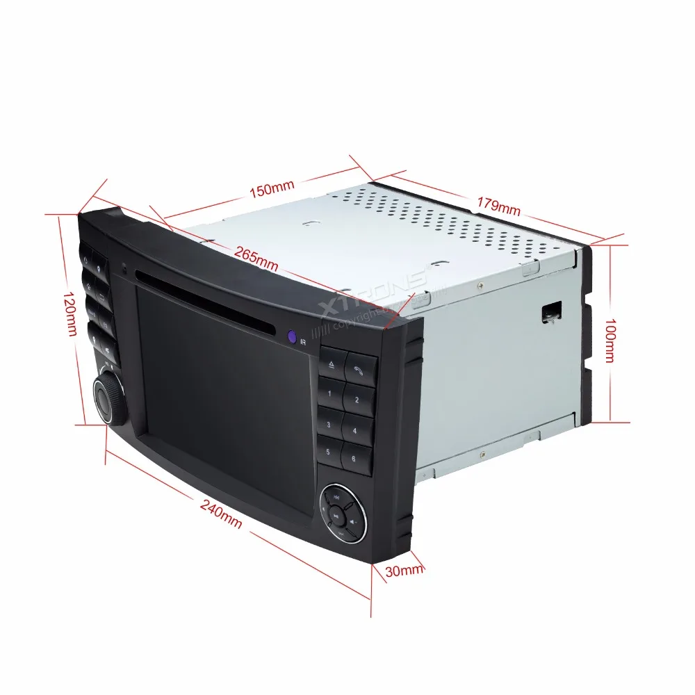 XTRONS ", ВЫСОКАЯ ЧЁТКОСТЬ, DAB+ Canbus gps автомобильный dvd плеер с навигацией плеер радио для Mercedes Benz e-класс W211 E200 E220 E240 E270 E280 2002-2008