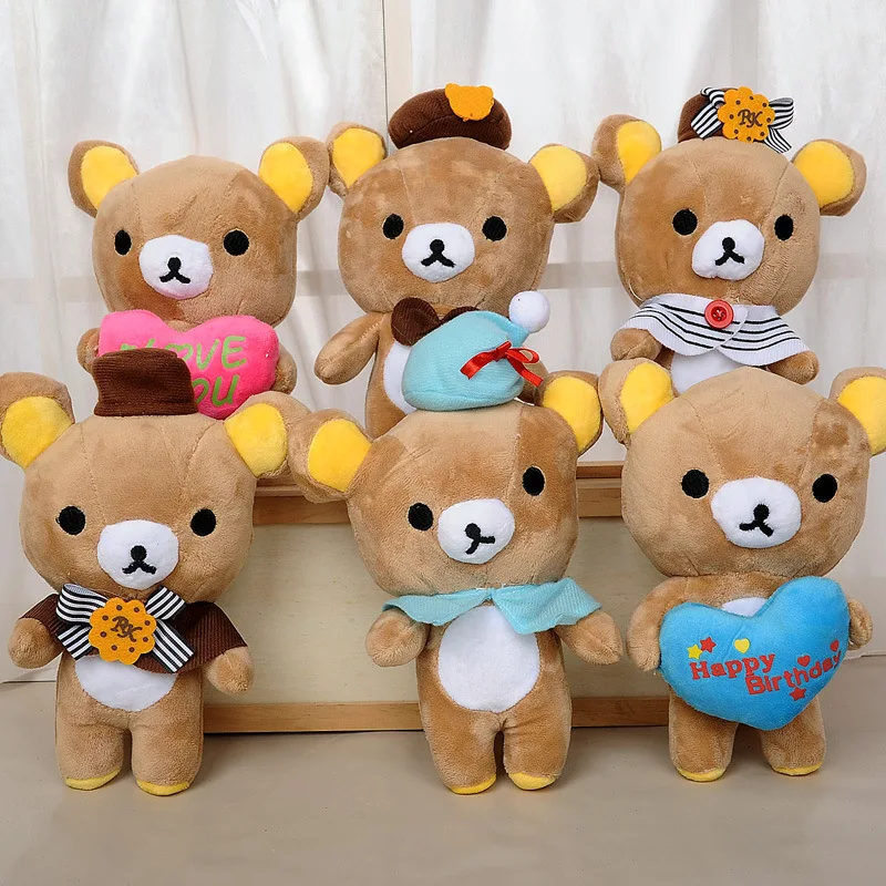 Супер каваи 20 см Мишка Плюшевый мишка шарнирное соединение плюшевая игрушка