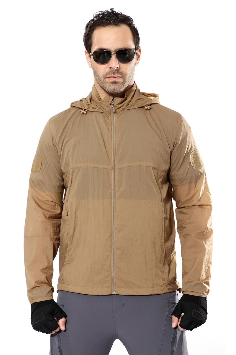 SOLDIER summer thin skin Men's Quick Dry Hiking Jacket Waterproof Sun UV Protection Coats Outdoor Sports Fishing Skin Jackets
