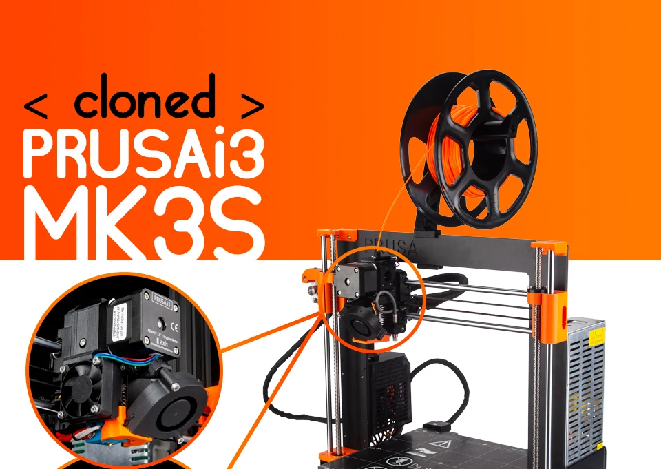 Trianglelab клонировано Prusa I3 MK3S полный комплект(исключите Einsy-Рэмбо доска) 3D DIY принтер MK2.5/MK3/MK3S