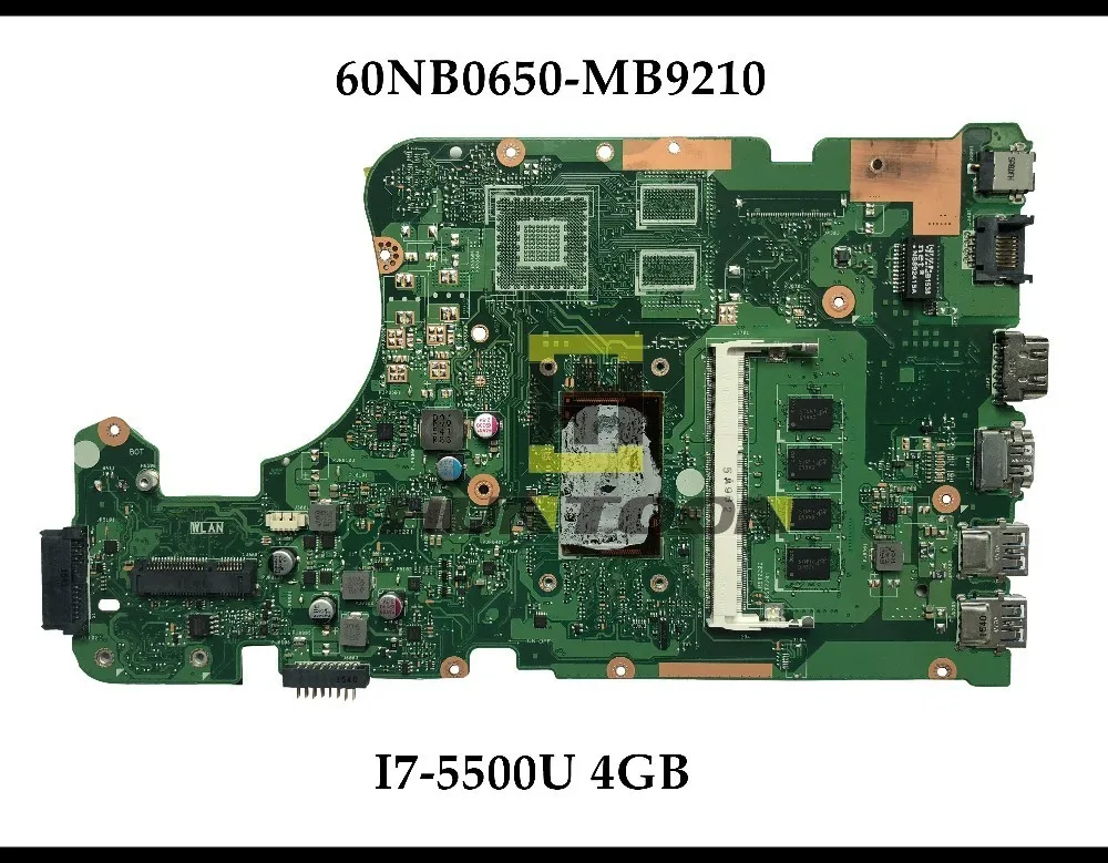 Высококачественная материнская плата X555LD REV3.6 для ноутбука ASUS X555LAB 60NB0650-MB9210 SR23W