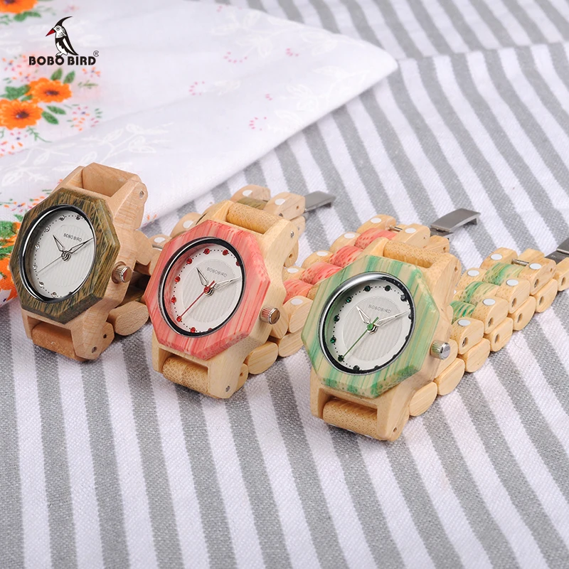 Relogio feminino BOBO BIRD деревянные женские часы 27 мм маленькие роскошные кварцевые