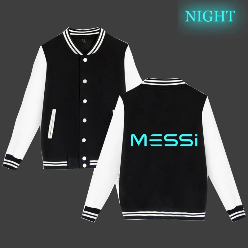 Куртка Месси с длинным рукавом для мужчин и женщин популярные модные