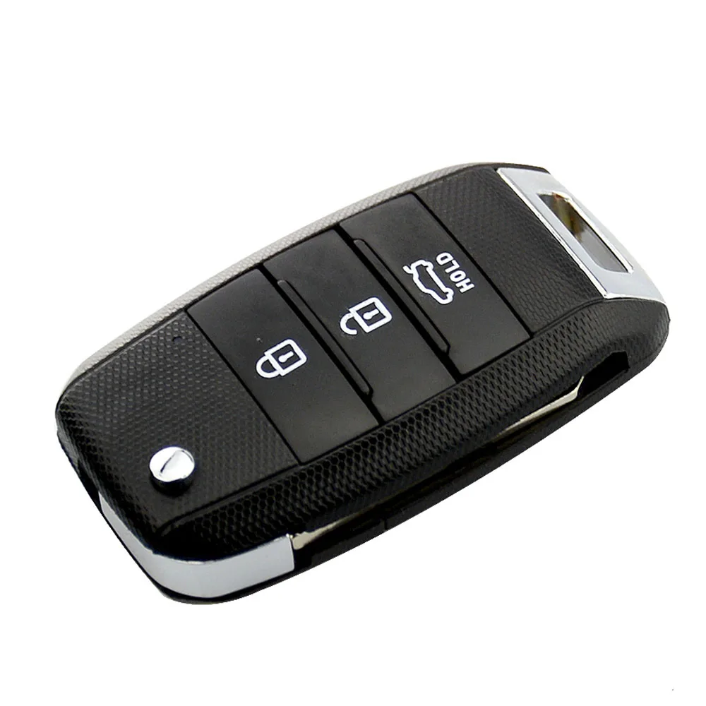 Откидной складной чехол для ключей OkeyTech с 3 кнопками для KIA K2 K3 K5 Carens Cerato Forte