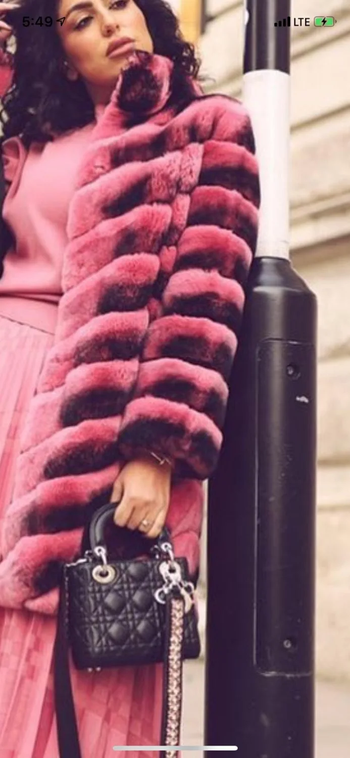 Arlenesain 2019 новейшая Длинная женская шуба из натурального меха шиншиллы|Шубы и