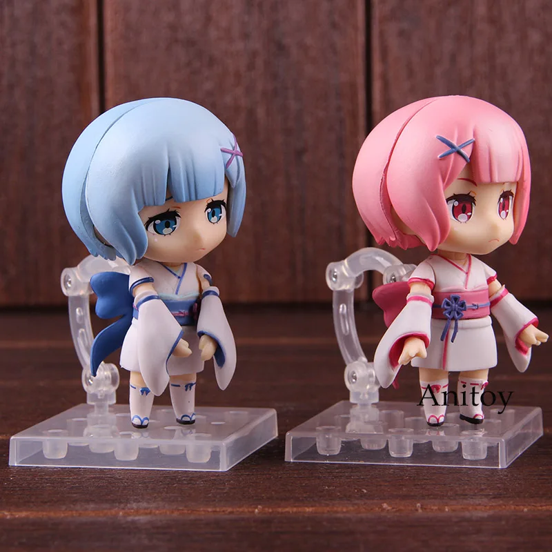 Re Zero Kara Hajimeru Isekai Seikatsu Rem Ram детство Ver. Nendoroid 942 ПВХ фигурка аниме Коллекционная модель игрушки
