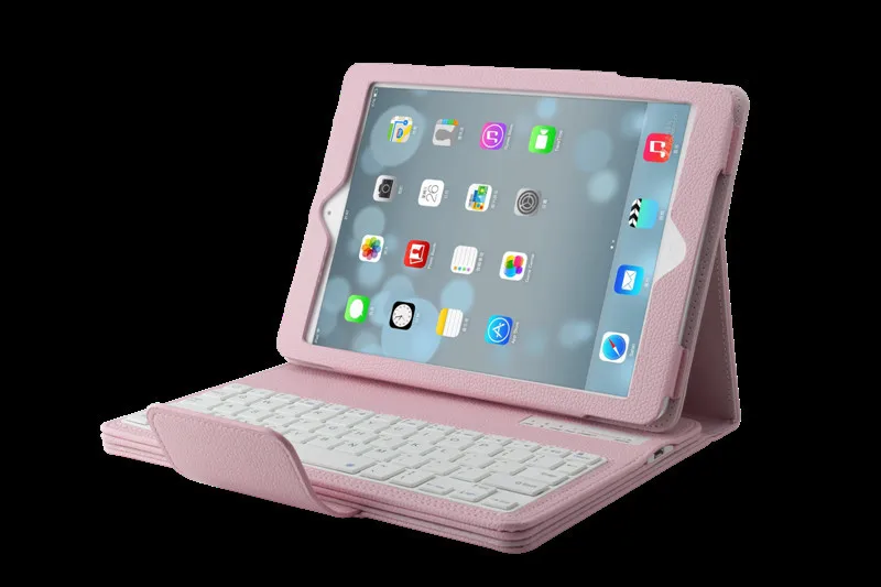 Съемный Bluetooth беспроводной чехол для клавиатуры Ipad Mini 1 2 3 funda de piel teclado планшет