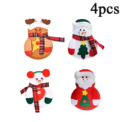 style 05-4pcs Год Счастливого Рождества нож вилка набор столовых приборов юбка брюки Navidad Natal рождественские украшения для дома Рождество - Цвет: style 05-4pcs