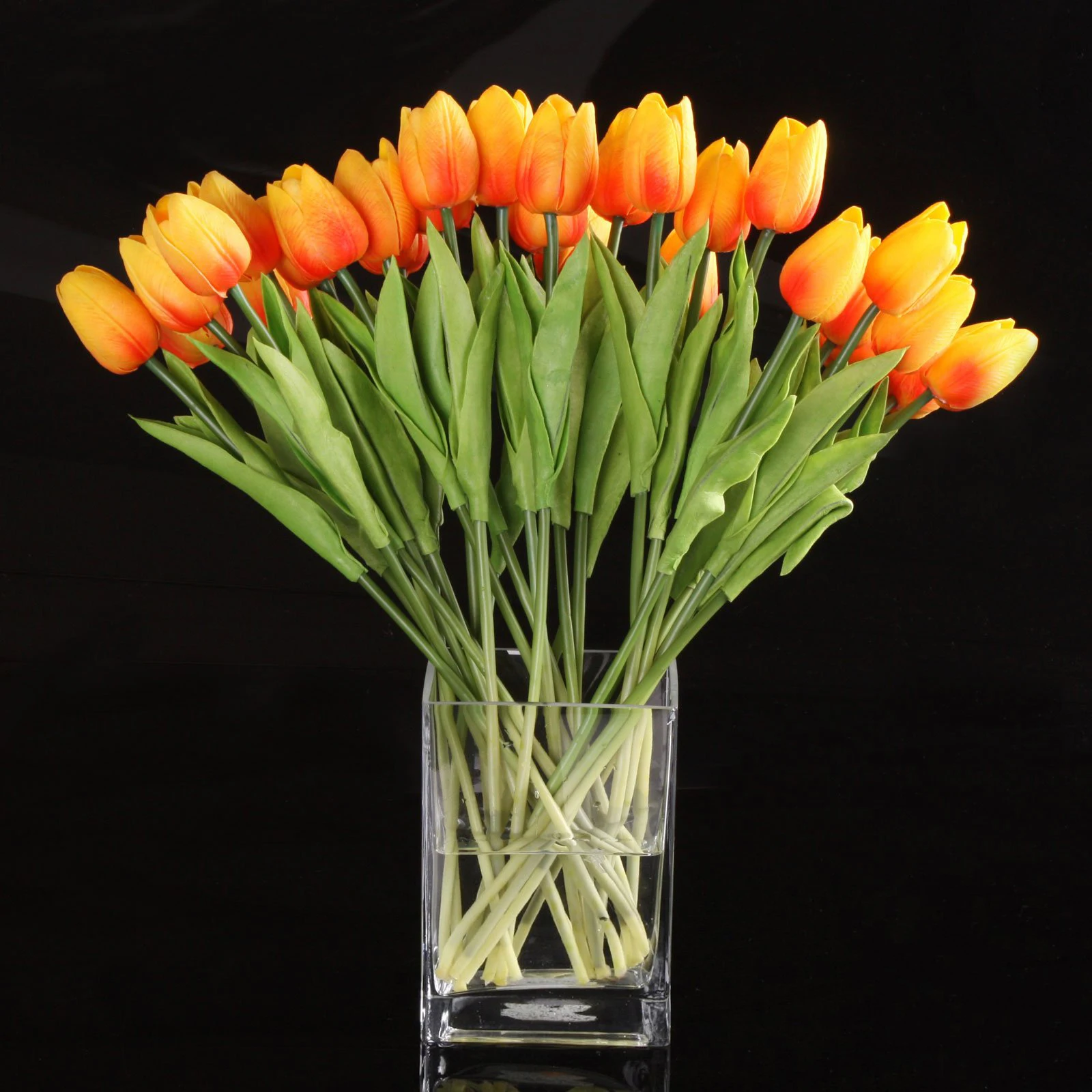 

10pcs Tulip Flower Latex for Wedding Bouquet Decor (orange tulip)