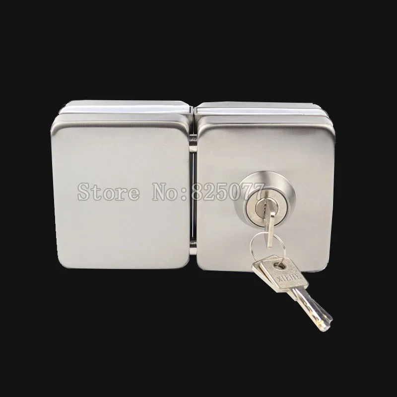 Толстый усиленный стеклянный дверной замок все из нержавеющей стали sus304 не нужно