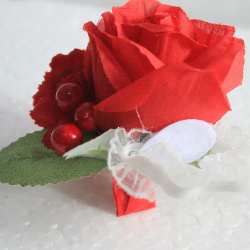 Свадебная брошь подружки невесты на запястье цветок жениха бутоньерка