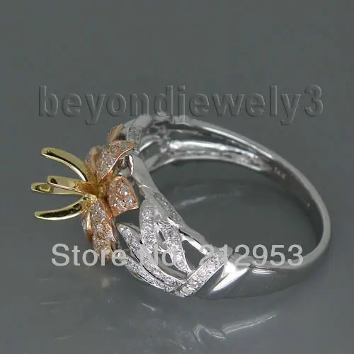 Кольцо обручальное круглое однотонное двухцветное 5 мм 18 карат SR352A|fine jewelry|diamond