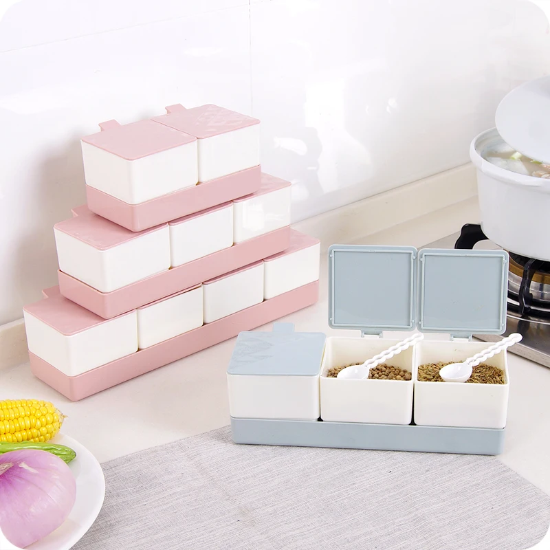 Банка для специй искусственная чаша сахара прозрачная коробка приправ кухонный