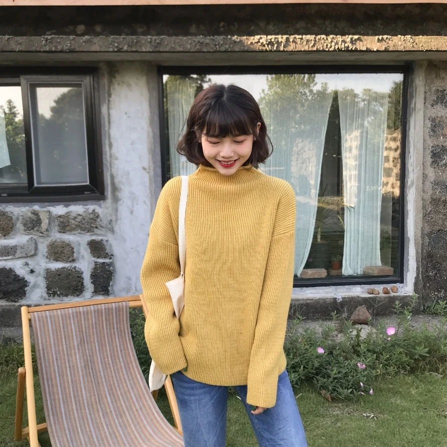 Осень для женщин S свитеры 2019 зимний свитер harajuku корейский стиль модные ленивый