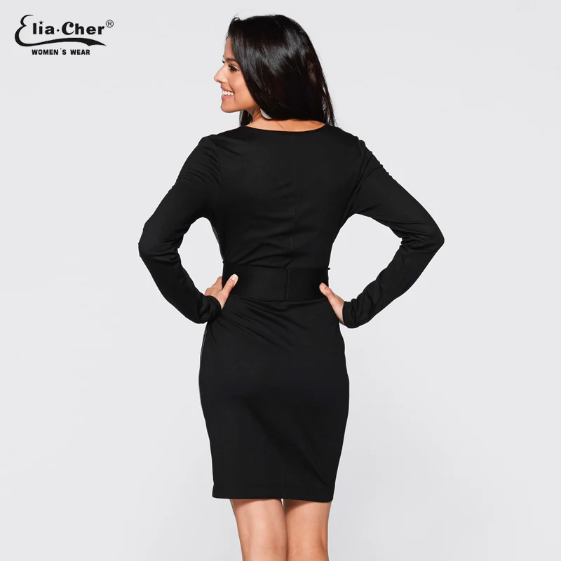 Новинка женское платье модное лоскутное с длинным рукавом v образным вырезом и