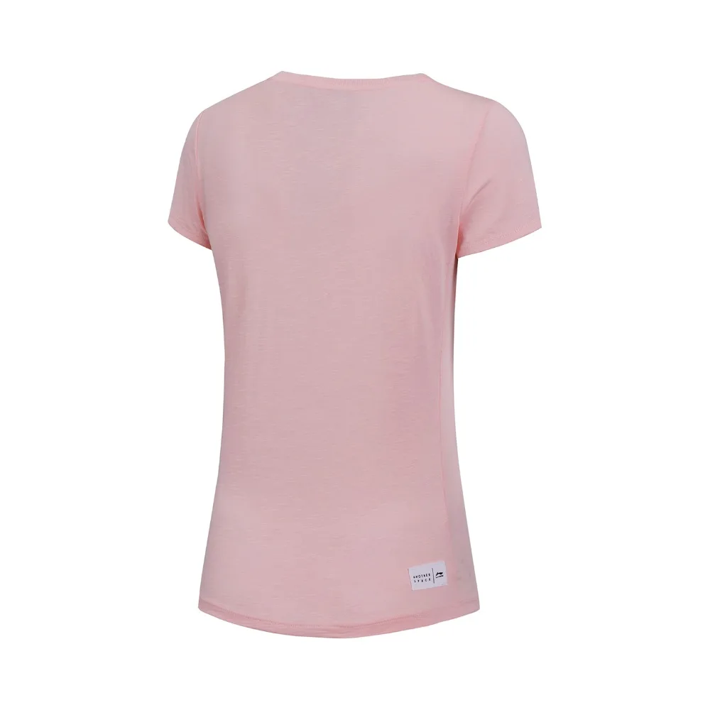 Женская спортивная футболка Li-Ning удобная дышащая из 100% хлопка с подкладкой li ning