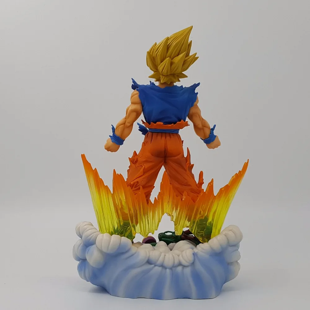 Dragon Ball рисунок Сон Гоку MSP Супер Saiyan в Кисточки фигура ПВХ 240 мм Z фигурку DBZ DragonBall Z|