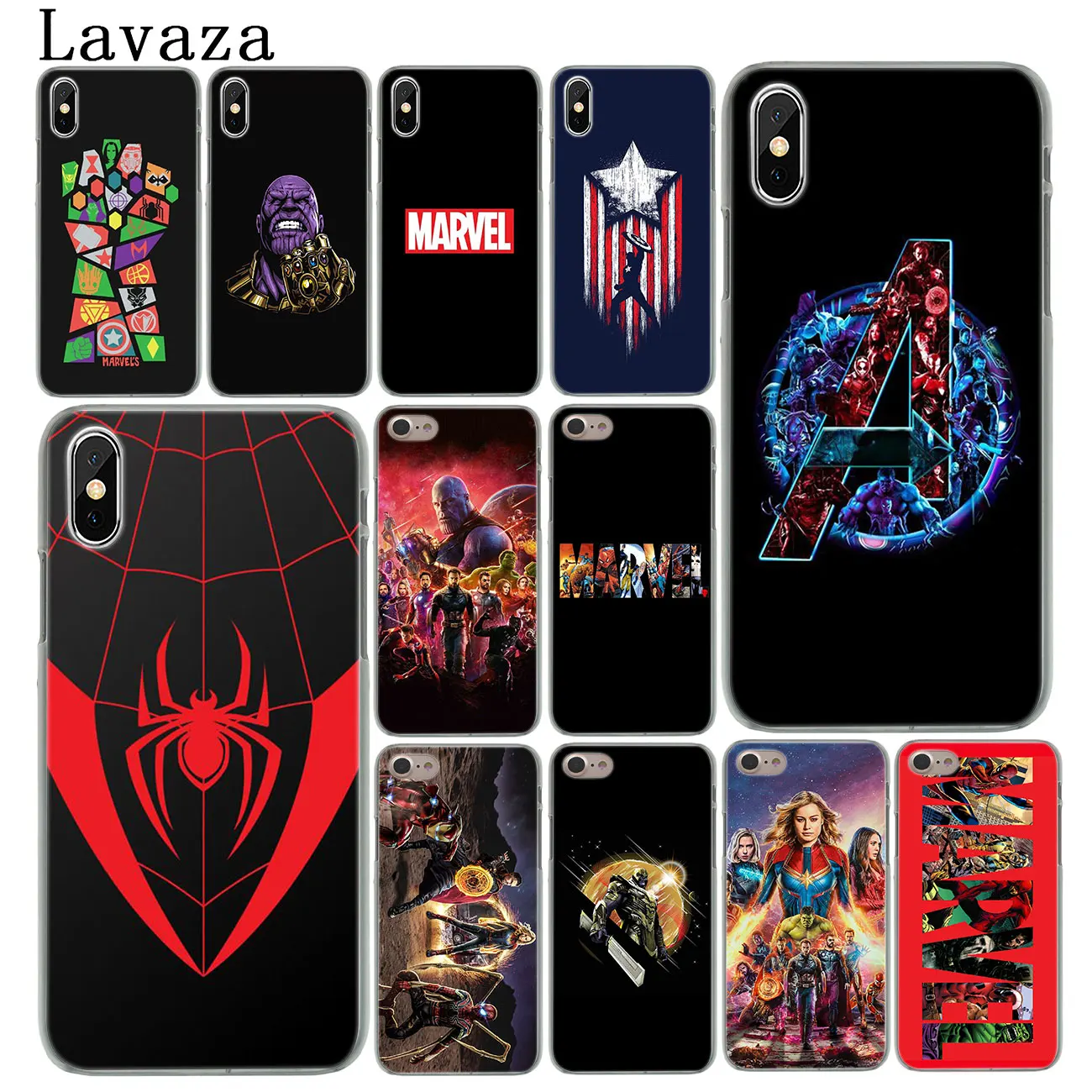 Твердый чехол для телефона Lavaza Marvel Avengers Endgame Thanos Superhero iPhone XR X XS 11 Pro Max 10 7 8 6S 5 5S SE 4S