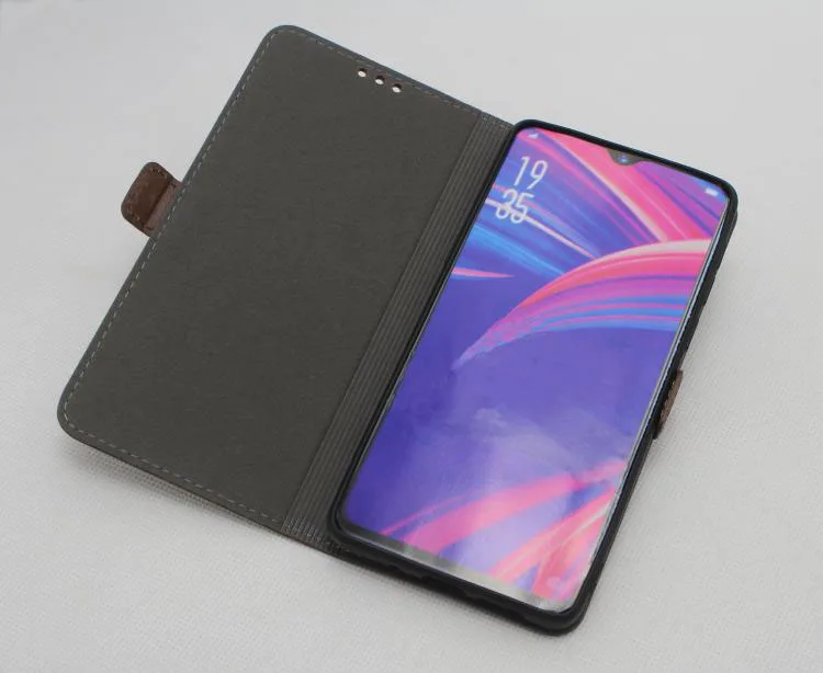 Чехол для Oneplus 6 T, кожаный чехол, роскошный чехол-книжка, кожаный чехол-книжка для Oneplus 6 T, чехол-подставка с оригинальным отверстием