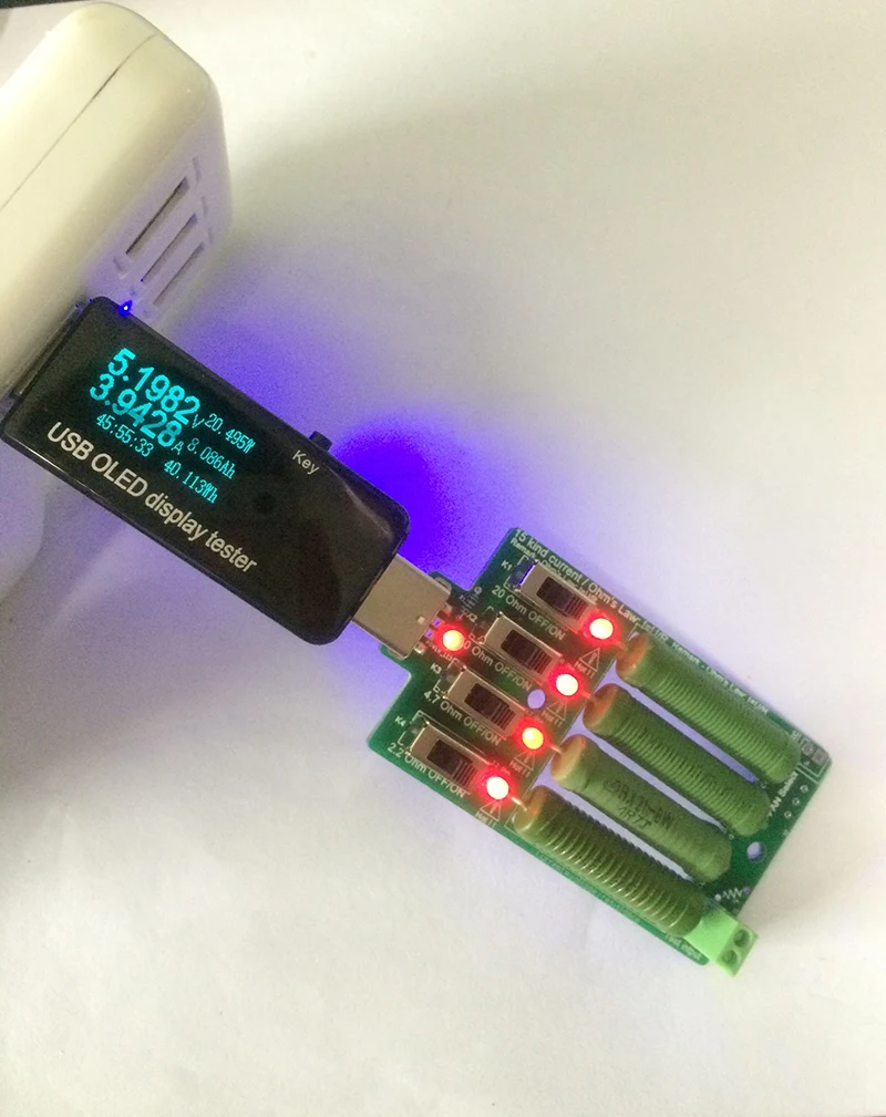 Usb dc электронная нагрузка высокая мощность разряд резистор регулируемый 4 типа