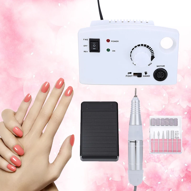 Профессиональный электрический ногтей сверлильный станок 30000 об./мин. шлифования