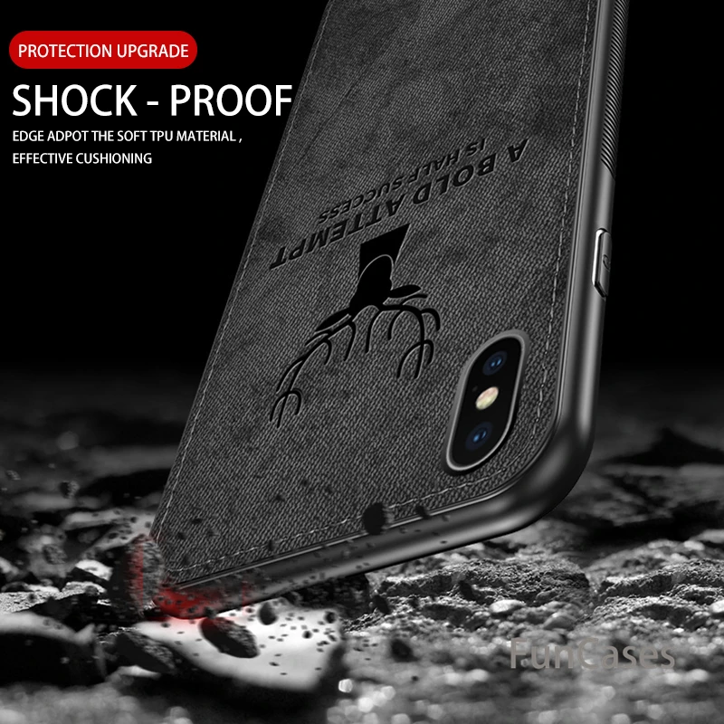 Чехол для iphone 7 голова оленя ретро-стиль тонкая ткань мягкий чехол из ТПУ телефона