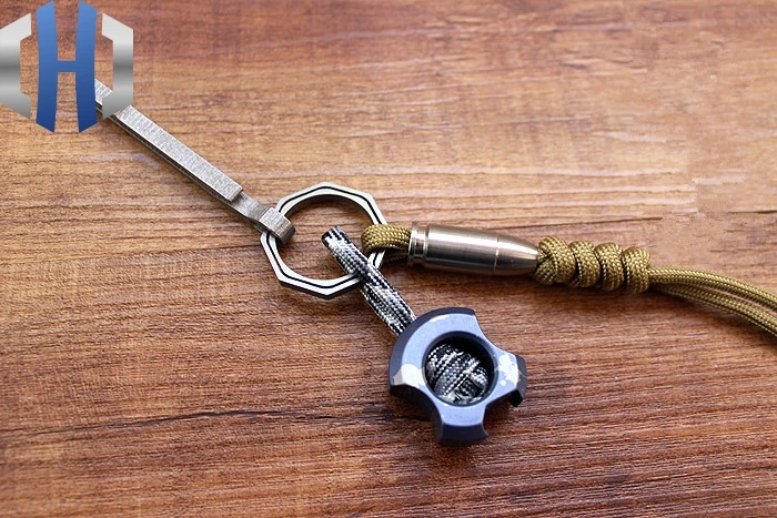 Титановый сплав TC4 нож для открывания бусин паракордовая трубка молния Потяните