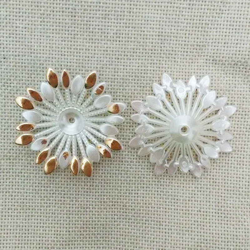Брошь в форме цветка с отверстием основа для кабошона ожерелье искусственным