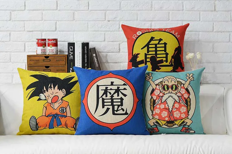 Японская аниме Dragon Ball Подушка с принтом наволочка, домашний декор комплект наволочек Decorativos Para наволочка для дивана Almofada
