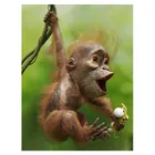 5D diy Алмазная картина животные обезьянка картины Стразы квадратная Вышивка крестом Рукоделие домашние декоративные подарки