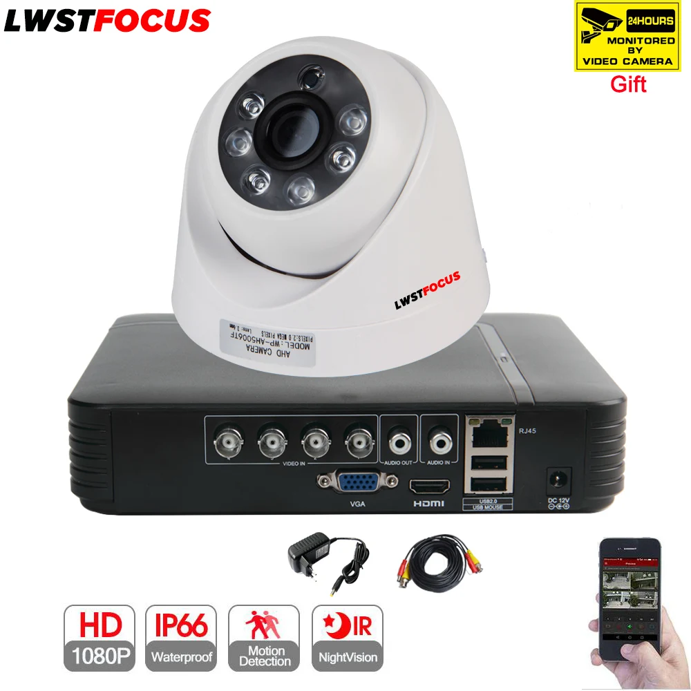 LWSTFOCUS 4CH CCTV система 1080N 5 в 1 DVR 1080P AHD камера шт. 3000TVL купольная безопасности дома