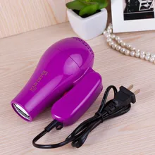Мини professional фен сбора сопла 220 В ЕС Plug складной путешествия бытовой электрический фен для волос
