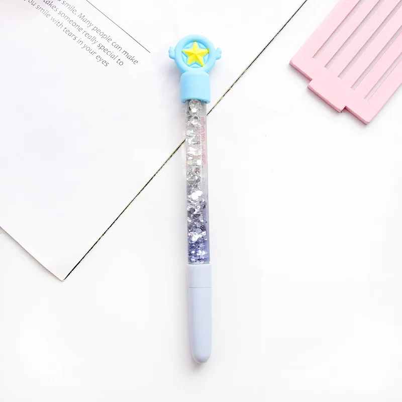 1 шт. гелевые ручки Kawai Star fairy stickFairy star черные для письма милые канцелярские