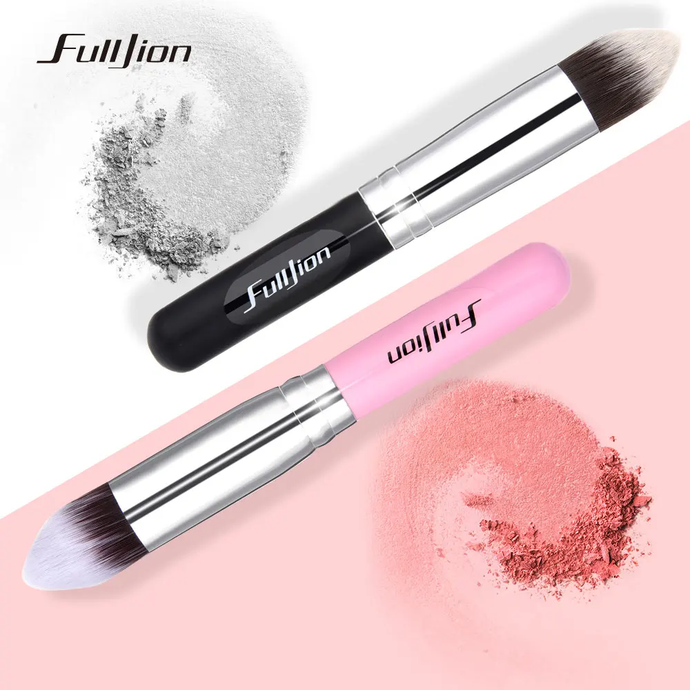 Fulljion 1pcs Multi-function Foundation Brush Wood Handle Blush Powder Synthetic Hair Makeup Brushes 7 Colors To Choose | Красота и