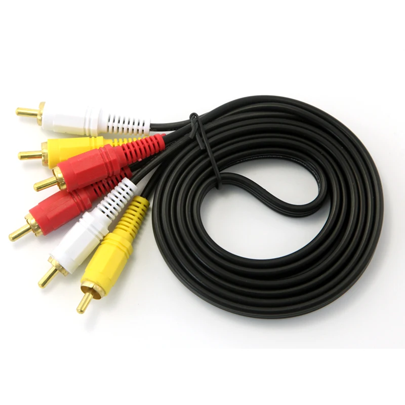 Бесплатная доставка DHL 50 шт./лот 3 RCA на 3RCA композитный аудио-видео Штекерный