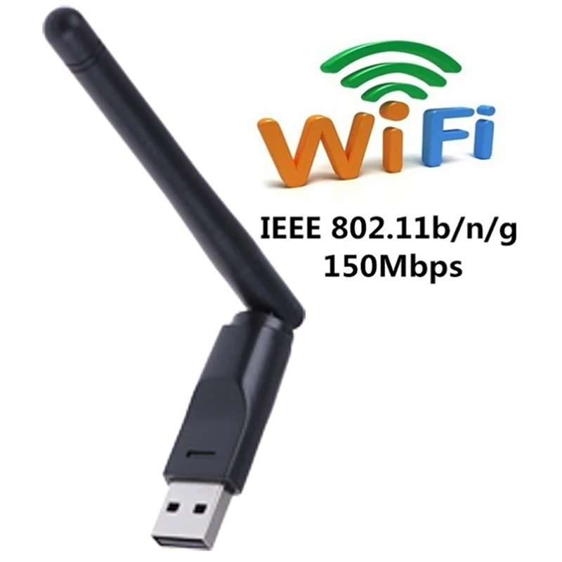 1 шт. беспроводная сетевая карта USB RT7601 150 м 2 0 Wi Fi 802 11 B/g/n адаптер LAN поворотная