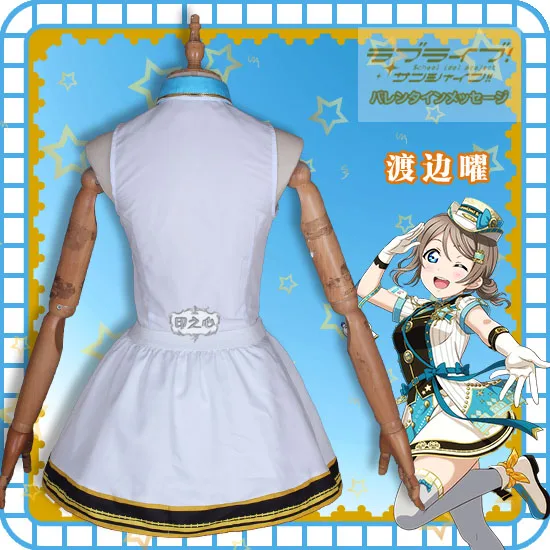 

2019 lovelive sunshine Aqours Train awakening Watanabe You Dress Lovely Halloween Women Dress