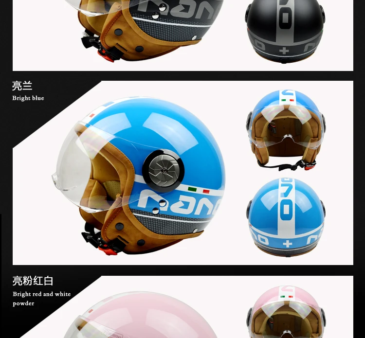 BEON moto rcycle шлем 3/4 с открытым лицом ретро-шлем capacete DOT Сертифицированный для мужчин и женщин cascos para moto половина шлем