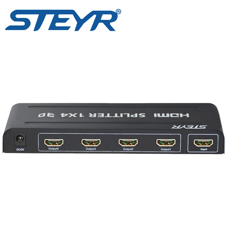 STEYR HDMI Splitter1x4 Ultra HD 4K/2K 1 вход 4 выхода Full HD1080P Поддержка 3D CEC для TV PS3/4 DVD Blu Ray BOX|Кабели