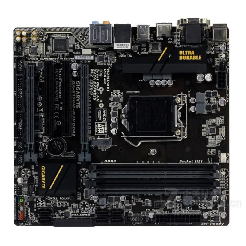 Материнская плата LGA1151 для Gigabyte DDR3 оригинальная б/у настольная B150 USB3.0