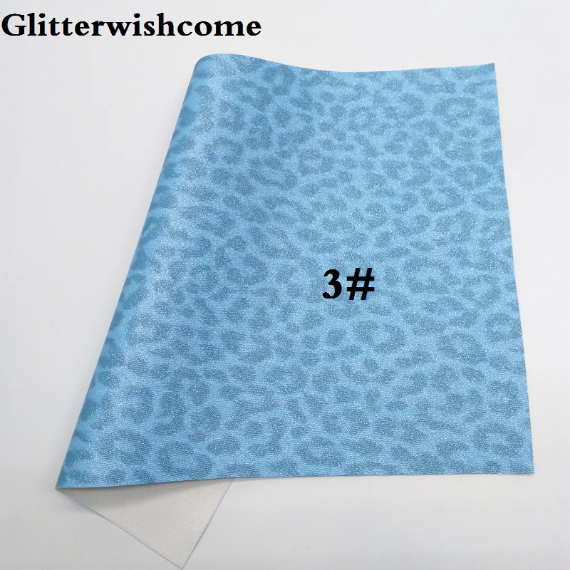 3 Glitterwishcome 21X29 см A4 размер винил для бантов с леопардовым принтом Кожа Fabirc искусственная кожа листы для бантов, GM233A - Цвет: 3