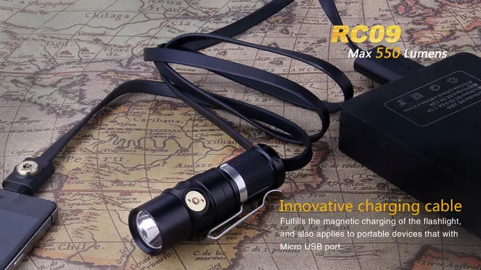 Тактический фонарик 2016 fenix RC09 cree xm-l2 (u2) led 550 lm 16230 | Лампы и освещение