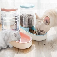 2 piecesset cat feeding bowls for dog automatic feeders dog water dispenser fountain bottle for cat bowl feeding and drinking